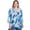 NAVY MULTI, variant on Alfred Dunner Womens Petite Diagonal Brushstroke Top With Necklace