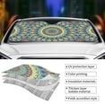 thumbnail image 5 of Disketp Windshield Sun Shade, Car Sun Shade For Front Window Round Mandala1 Sunshades Sun Visor Protector Blocks Uv Rays Foldable, 5 of 9