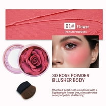 Kokovifyves Flower Leaf Inspired Facial Powder and Constructible Colors Women with Light Cheek Makeup