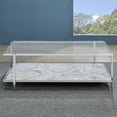 thumbnail image 5 of Steve Silver Mika Contemporary 50" Rectangle Coffee Table, Silver, 5 of 8