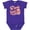Purple, variant on Inktastic Nonna Loves Me Granddaughter Flowers Girls Baby Bodysuit