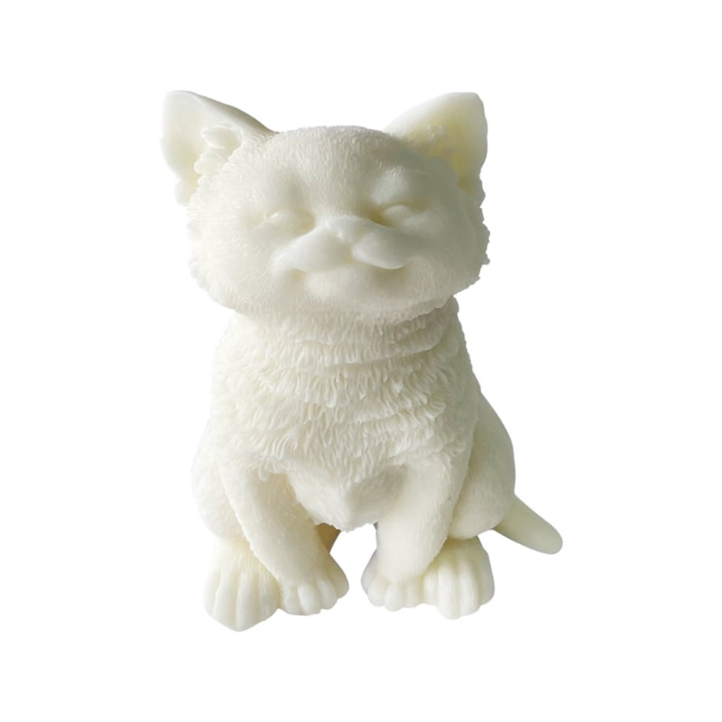Cat-Silicone Candle Mold for Candle Making Plaster Aromatherapy Candle Mold
