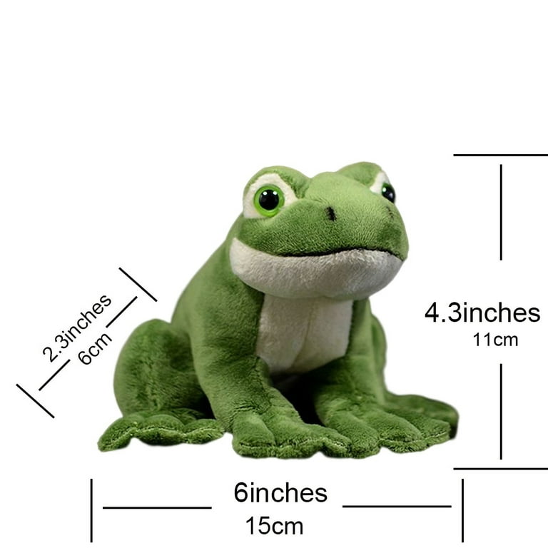 Mini Realistic Frog Stuffed Animal Plushies Lifelike Animal Plush Toys  Simulation Animals Super Soft Stuffed Toy 