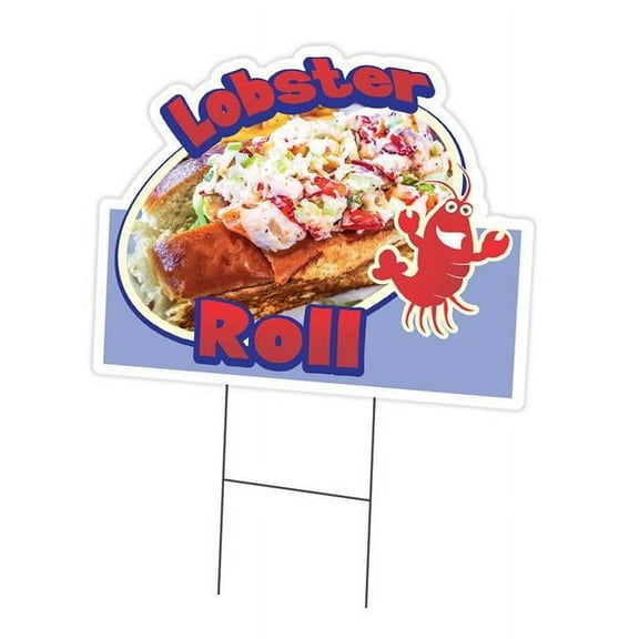 18 x 24 in. Yard Sign & Stake - Lobster Roll