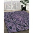 thumbnail image 3 of Ahgly Company Machine Washable Indoor Square Transitional Plum Purple Area Rugs, 6' Square, 3 of 7