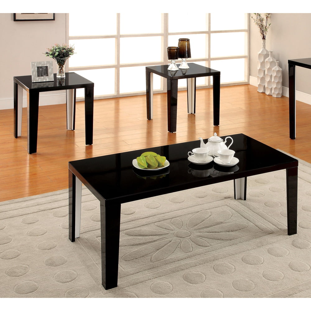 Includes Cocktail Table & 2 End Tables Augeron Contemporary 3-Piece Table Set Ashley Furniture Signature Design Black