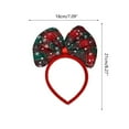 thumbnail image 3 of ZPAQI 12PCS 2024 New Year Party Headband Hair Hoop Big Bow Colored Festive Hair Hoop, 3 of 20