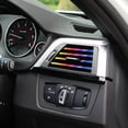 thumbnail image 2 of 10 tiras decorativas para salida de aire acondicionado de coche para la mayoría de salidas de ventilación, decoración recta universal de PVC, accesorios interiores, colores surtidos, 2 of 7