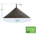 thumbnail image 3 of Achla BGD-03 Hanging Squirrel Deflector Bird Accessory - Black Powdercoat, 3 of 3