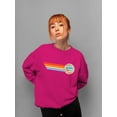 thumbnail image 2 of Retro Dippin' Dots Ice Cream Stripes - Cool Summer Graphic Women's Sweatshirt, 2 of 4