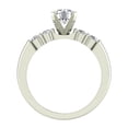 thumbnail image 4 of Diamond Engagement Ring for Women GIA certified Center Shoulder Accent 1.25 CT 14K White Gold, 4 of 5