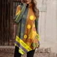 thumbnail image 1 of DPTALR T-shirt à Manches Longues Irrégulier pour Femmes, Couleur Unie, Col Rond, 1 of 5