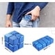 thumbnail image 2 of Cubo infinito azul, juguete de descompresión, juguete antiestrés para oficinistas, superficie de silicona., 2 of 5