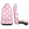thumbnail image 3 of Sikiie Pink Cartoon Bear Car Seat Protector 2 Pack Car Seat Cushion Mat, Car Seat Covers for SUV, Truck, Van, 3 of 7