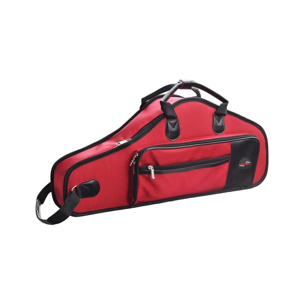 Bolsa para Saxofón Bolsa de Viaje para Instrumentos de Viento Saxofón Alto Dispos rojo