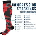thumbnail image 4 of FREEAMG Camouflage Compression Socks Women Men Long Stocking (20-30mmHg) Travel Knee High Stockings for Athletic Sports,Running,Cycling,Nursing, 4 of 7
