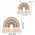 thumbnail image 5 of CIYISON Boho Decor Macrame Rainbow Wall Hanging for Baby Girls Kids Nursery Rooms Gift, 5 of 11