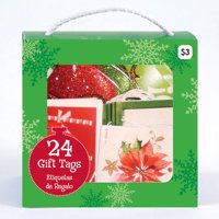 Holiday Time Purse Tags, Red/Green, 24-Pack
