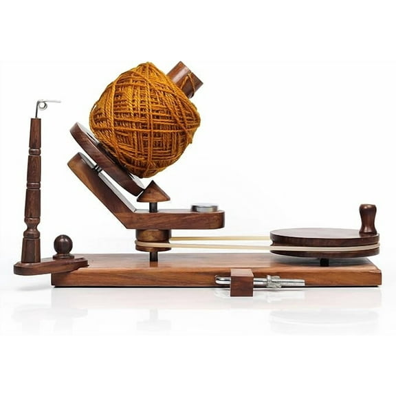Wooden Yarn Winder for Knitting and Crocheting, Wooden Yarn Swift Hand Operated Large Yarn Ball Winder, Heavy Duty Yarn Winder (ONLY Winder Rosewood)
