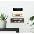 thumbnail image 4 of Standard Admissions Office Sign (Red/Yellow) - Medium, 4 of 5