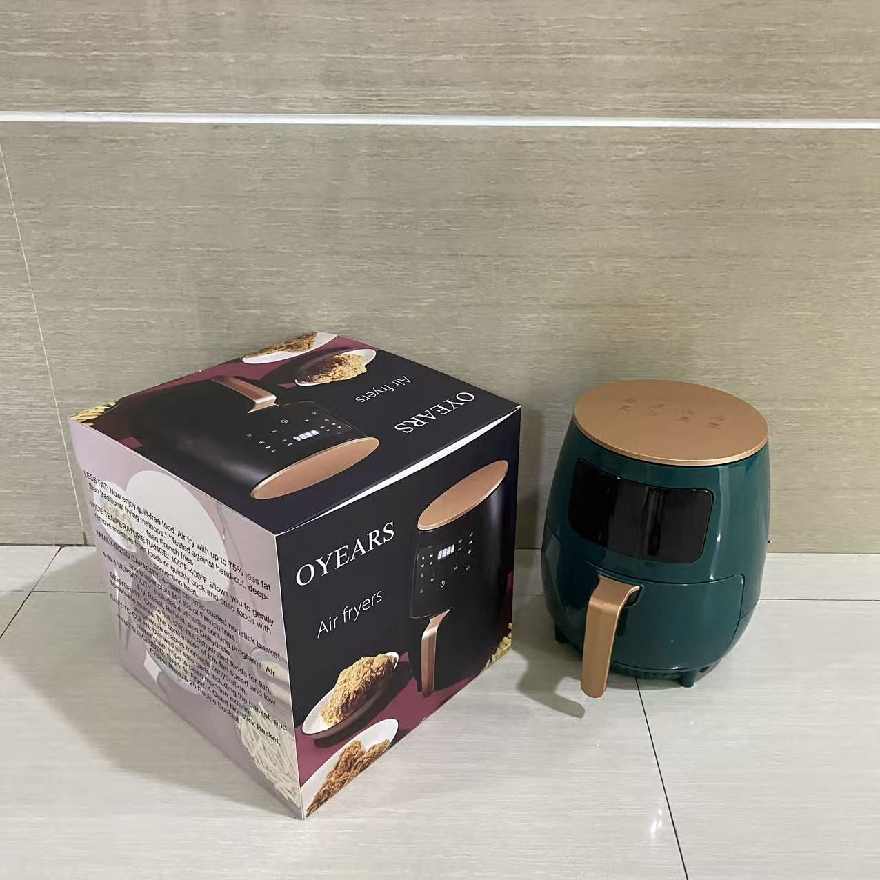 OYEARS Air fryers, No Flipping Required, with Stainless Steel & Clear Window, 13-in-1 Functions, Advanced Air Fryer for Healthy, Fast & Efficient Frying