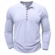 thumbnail image 4 of Blusas y camisas de manga larga con cuello redondo para hombre, blusas casuales de moda de color liso de manga larga, blusas transpirables para hombre, 4 of 7
