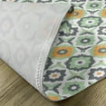 thumbnail image 5 of Ambesonne Moroccan Place Mats Set of 4, Lotus Floral, Standard Size, Green White, 5 of 6