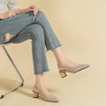 thumbnail image 2 of Women's Knit High Heel Sandals with Striped Design, Round Thick Heel (2 in) - 2025 Collection, 2 of 9