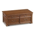 thumbnail image 6 of Signature Design by Ashley Woodboro Traditional Rectangular Lift Top Coffee Table with 4 Drawers and Casters For Movement, Dark Brown, 6 of 9