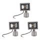 thumbnail image 1 of 3X Calido LED Proyector Luz, Proyector con Iluminacion LED y PIR Sensor de Movimiento (10 Watts), 1 of 5
