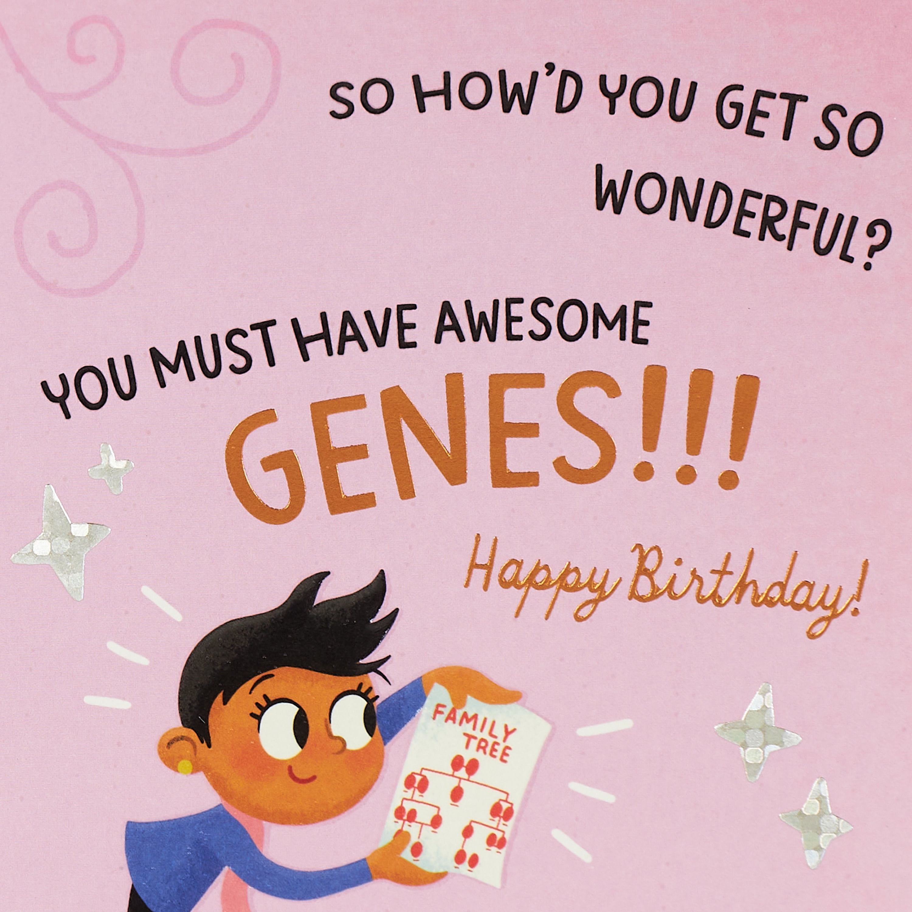 Hallmark Funny Birthday Card for Granddaughter (Awesome Genes)