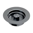 thumbnail image 2 of Kitchen Drain Strainer and Stopper - Stainless Steel Sink Plug Cover, Removable Filter Basket for Drain, 3.5-Inch Universal Sink Strainer, Silicone Seal Sink Protector, 2 of 9