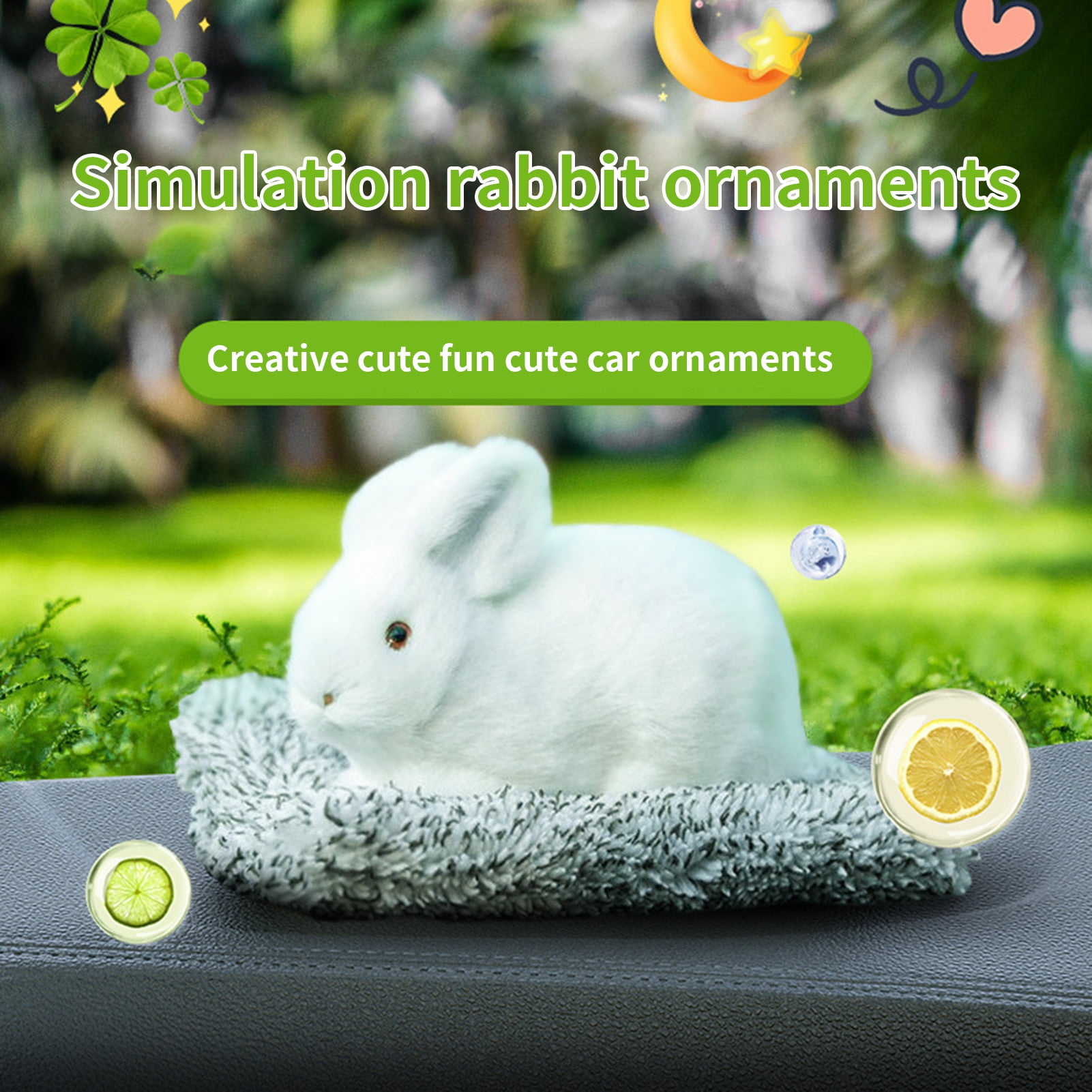 Juliy Car Ornament Scented No Shedding Realistic AirFreshener