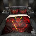 thumbnail image 1 of Bloody Gothic Demon Bedding Set, Comforter or Duvet, Japanese Hannya Bed Cover,, 1 of 5