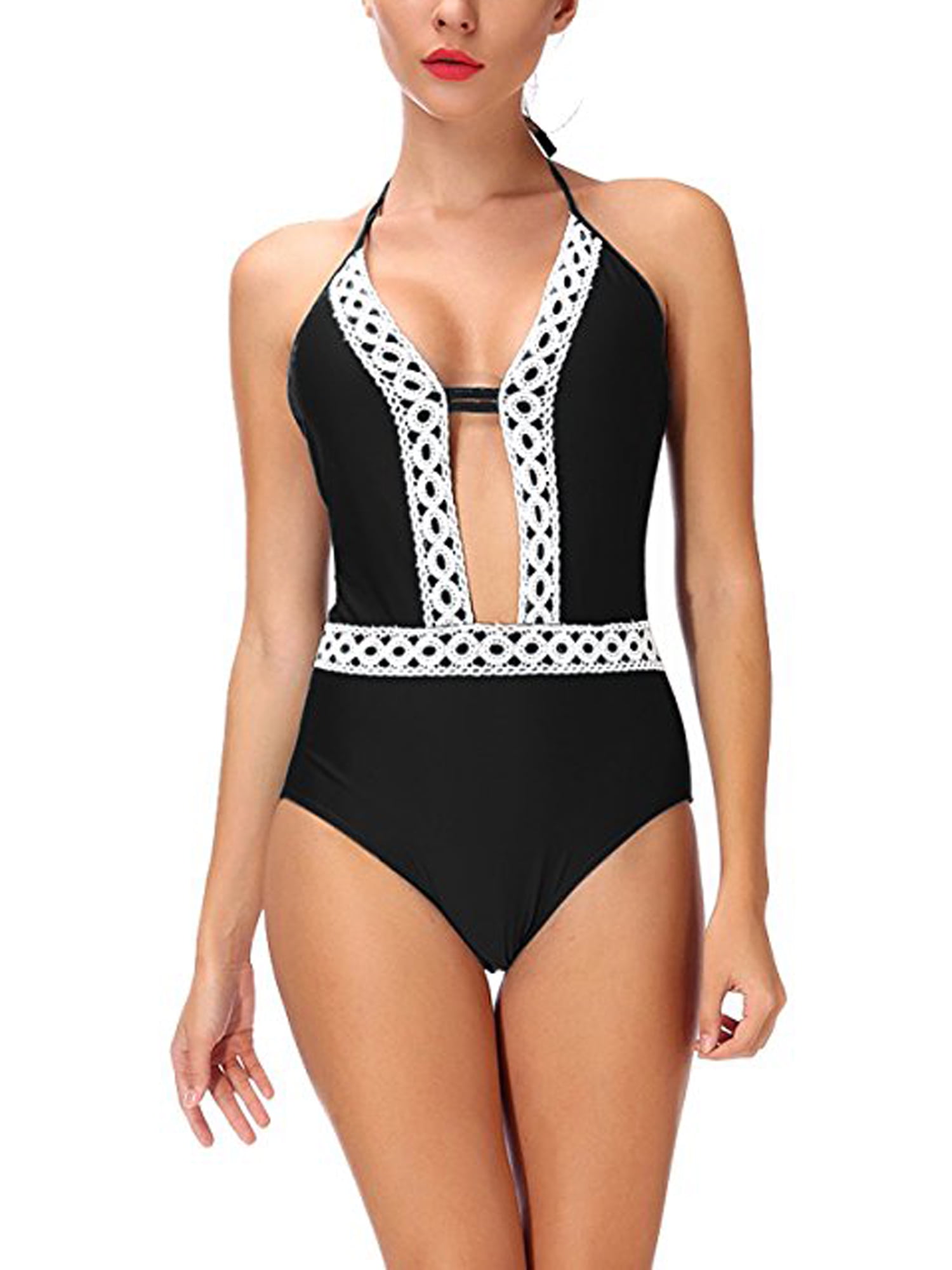 push up one piece bikini