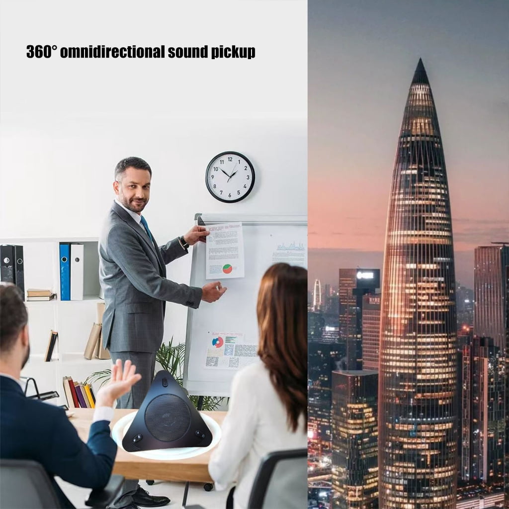 All Directional USB Conference Speaker Mic Integrated for Web Calls Streaming