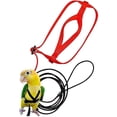 thumbnail image 3 of Pet Parrot Bird Harness Leash Adjustable Flying Bird Harness Traction Rope with Cute Wing for Parrots Outdoor Training Toy S Red, 3 of 5