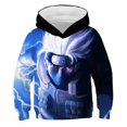 thumbnail image 1 of Sudadera con capucha con estampado 3D de Anime Akatsuki para niños, ropa de calle informal de manga larga con capucha y estampado de Kakashi, 1 of 2