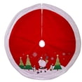 thumbnail image 2 of Kurt S. Adler TS0251 48 Po Rouge&44; Vert & Blanc Santa Applique Treeskirt, 2 of 4