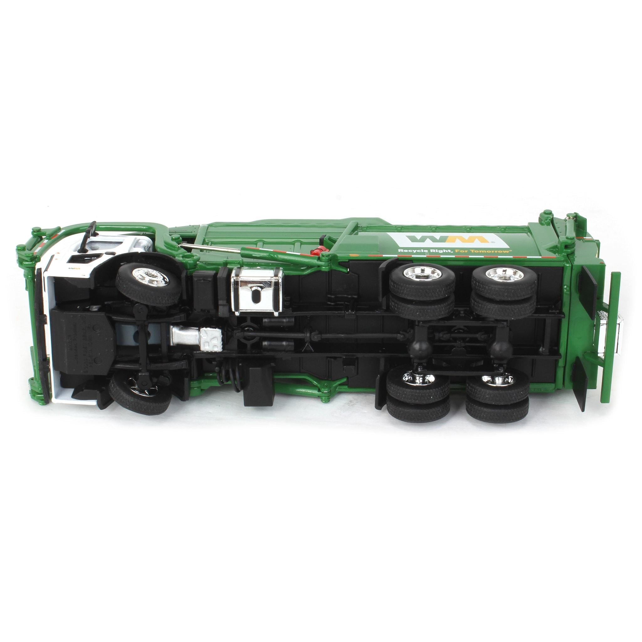 First Gear 1/64 Mack LR with McNeilus Meridian Front Loader & Dumpster, Waste Management Truck 60-1796D