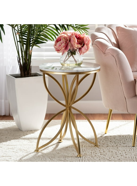 Gold End Tables in End Tables