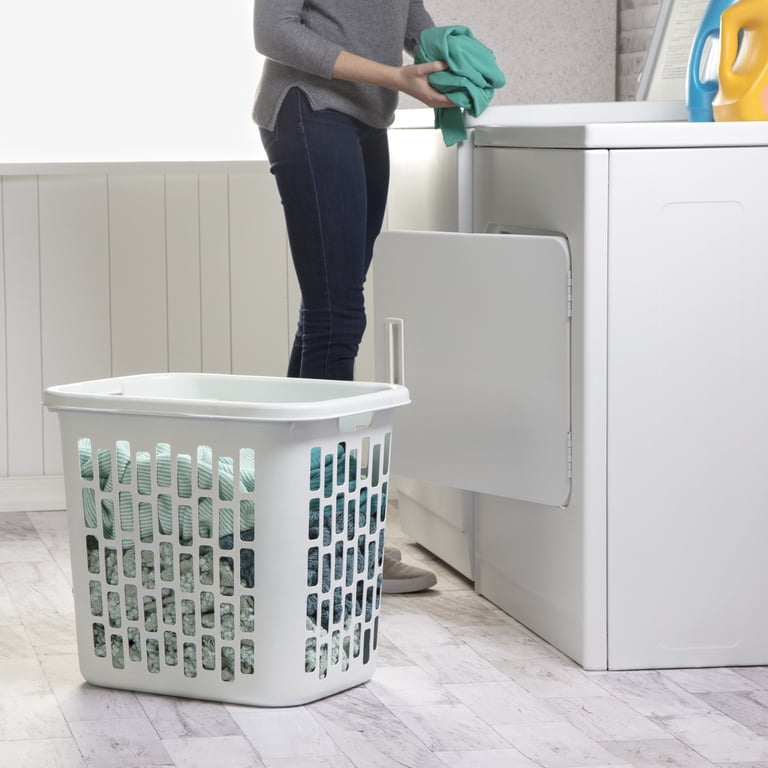 Easy Carry Plastic Laundry Hamper with Handles photo 3