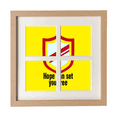 thumbnail image 1 of Hope Can Set You Free Art Deco Fashion Frame Wall Tabletop Display 4 Openings Picture, 1 of 3