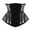 Black, variant on Luxalzxs Mesh Corset Waist Trainer for Women Gothic Underbust Corset Lace Up Waist Cincher Shapewear Hourglass Body Shaper