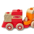 thumbnail image 5 of Melissa & Doug Deluxe Wooden Stacking Train, 32 Inch Length, 6 Cars, 19 Blocks, 2 Vehicles, for Toddlers 2+, 5 of 12