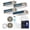 White & Size 4 Zone - 55000 BTU 11+11+11+22, variant on DELLA 55K BTU 4 Zone (3x9,500+17,000 BTU) Concealed Ducted Mini Split AC, 18.5 SEER2, Energy Star, 230V Inverter Heat Pump System, Pre-Charged, Work with Alexa and WiFi, 25ft Kit & Thermostat