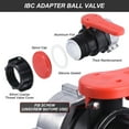 thumbnail image 4 of Válvulas de bola de adaptador de tanque IBC de 75 mm DN50 adaptador de IBC S75X6 con rosca gruesa, 4 of 7