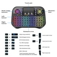 thumbnail image 2 of I10 Air Mouse Keyboard 7 Colores Retroiluminados 2.4G Teclado para ANDROID/WINDOWS/MAC OS, 2 of 9