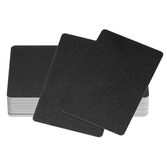 Uxcell 20Pcs Inkjet ID Cards, 30Mil Frosted Blank Inkjet Printable Cards Graphic Quality Waterproof Double Side Printing Cards for Inkjet Printers Badge Business Card, Black