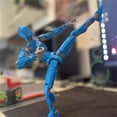 thumbnail image 5 of 30% off!T13 Action Figure Set, Titan 13 Robot Action Figure 3D Printed robo 13 Action Figure Articulated, Dummy 13 Lucky 13 Gift for Collectors Desktop Decorations，Black, 5 of 7